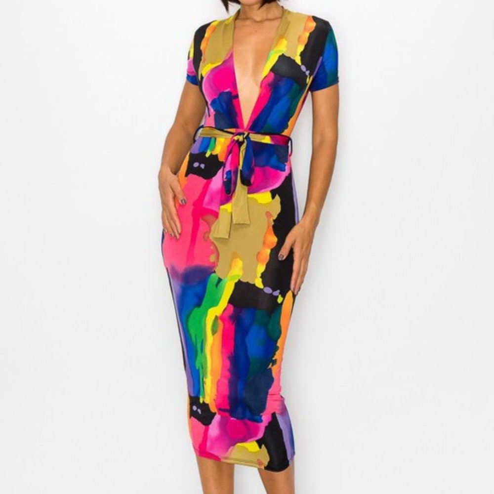 Multi Colored Deep-V Midi